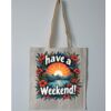 Budget Calico Tote Bag Thumbnail